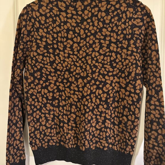 Scotch & Soda Leopard Print Sweater, Women's size Small - Shimmers! (Like new!) - Picture 2 of 6